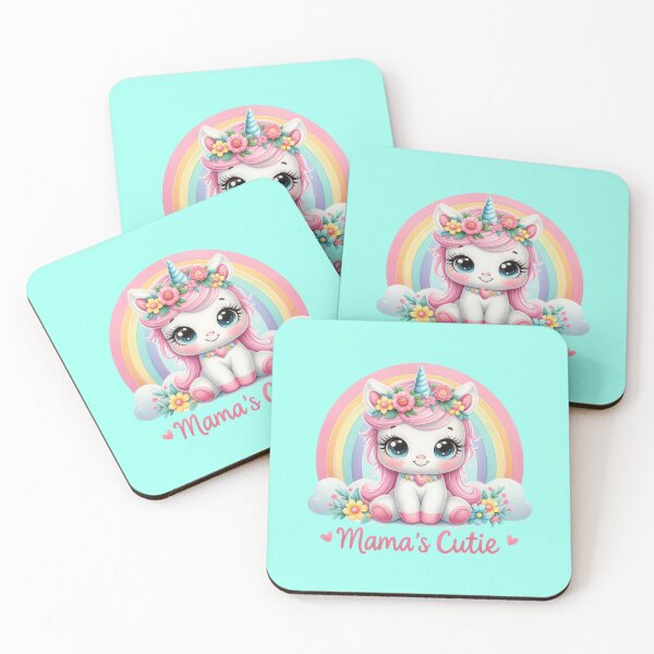 Item preview, Mama’s Cutie Cat Illustration, Cute Kawaii Kitten Art, Sweet Animal Design for Baby Gifts & Kids Products designed and sold by Mido tee art shop.