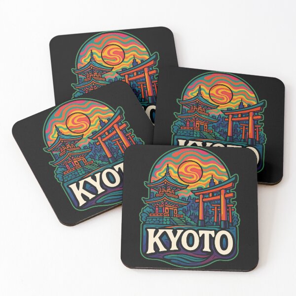 Item preview, Kyoto Japan Trippy Art Travel designed and sold by TomFrontierArt.