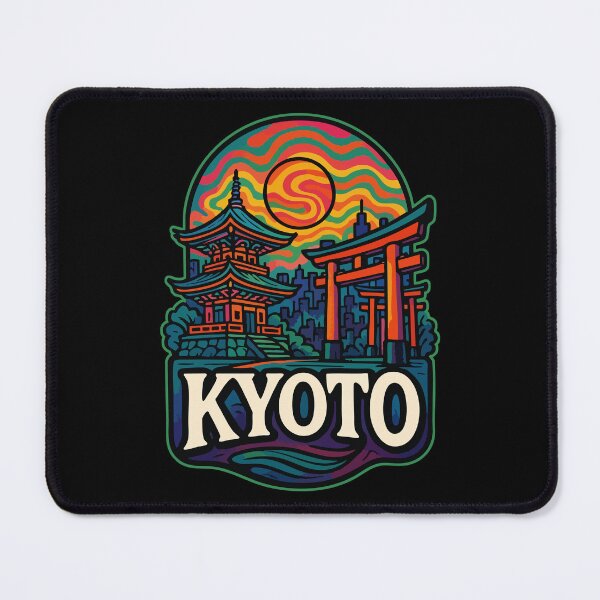 Item preview, Kyoto Japan Trippy Art Travel designed and sold by TomFrontierArt.