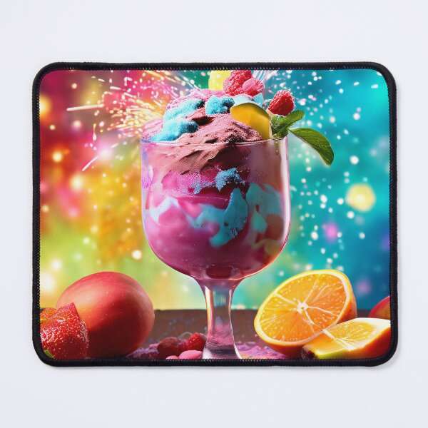 Item preview, Imaginative fruit ice cream with a fireworks background designed and sold by Mianku | Für das Leben.