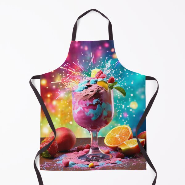 Item preview, Imaginative fruit ice cream with a fireworks background designed and sold by Mianku | Für das Leben.
