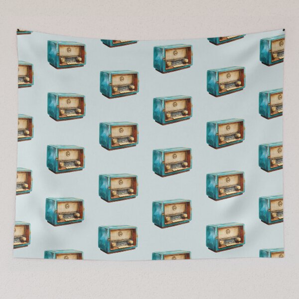 Item preview, Old School Radio designed and sold by Violet Peonies.