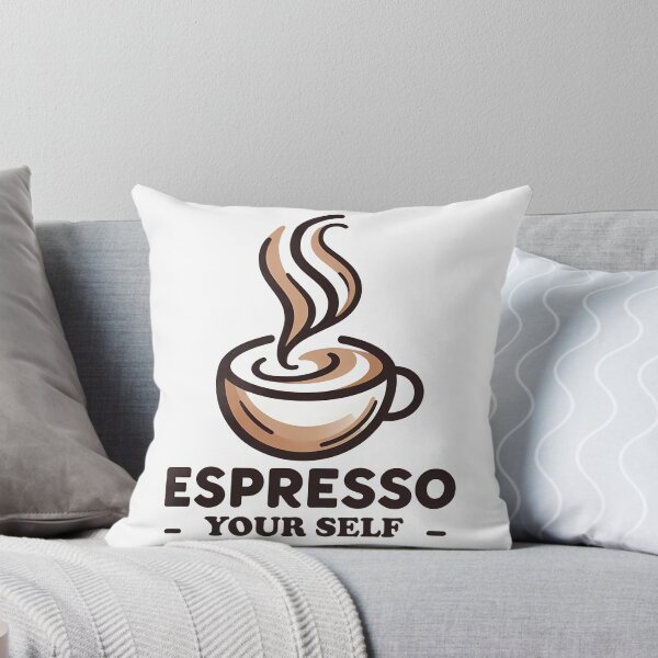 Item preview, Espresso Yourself Coffee Lover Humor Art Design designed and sold by DrawDrip.