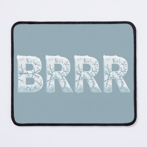 Item preview, BRRRR Icy Frozen Typography Winter Design designed and sold by RokaWorld.