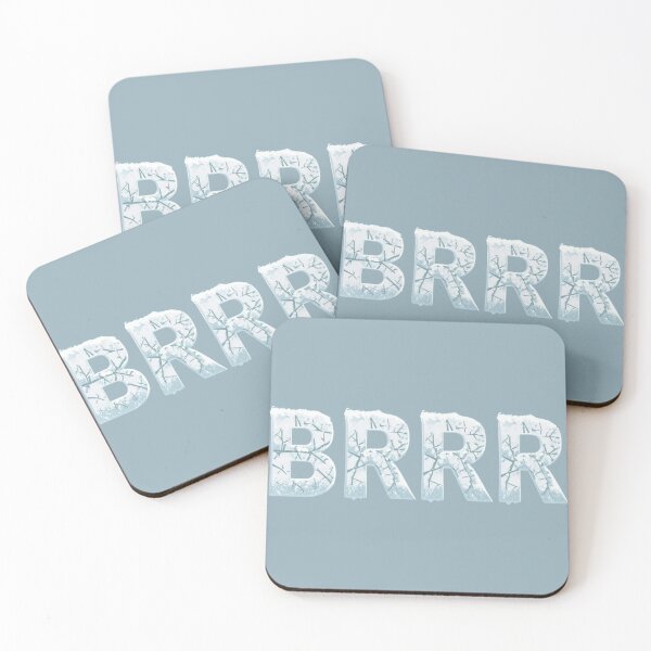 Item preview, BRRRR Icy Frozen Typography Winter Design designed and sold by RokaWorld.
