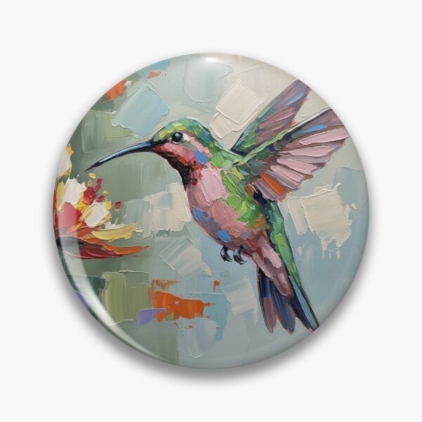 Item preview, Delicate hummingbird painting  designed and sold by mayatA-rt.