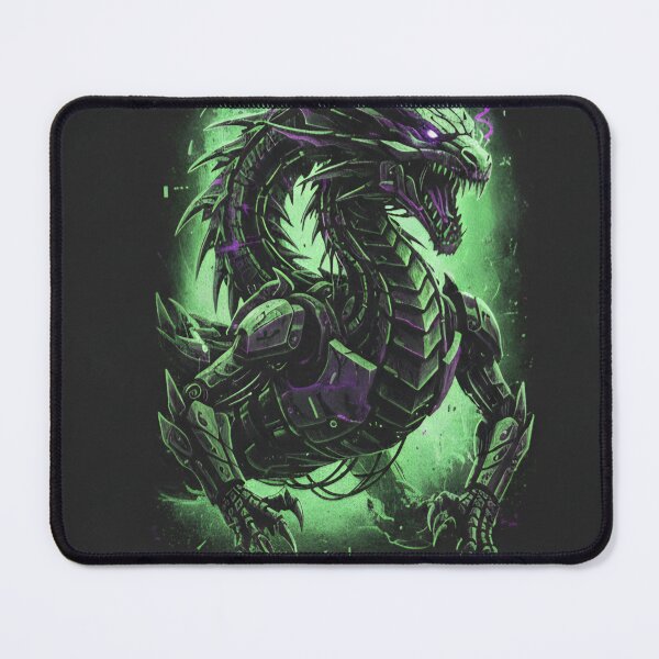 Item preview, CyberToxic: Neon Mech Dragon Awakening designed and sold by JanRizz.