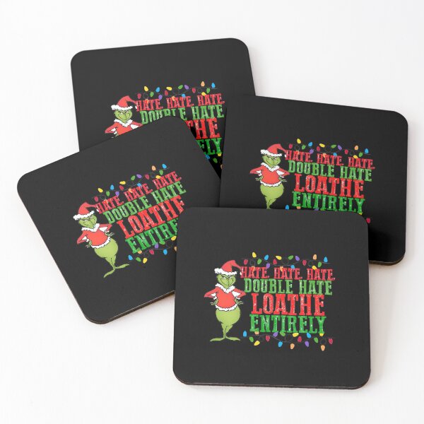 Item preview, Hate Hate Hate Double Hate Loathe Entirely: Funny Grinch Lights designed and sold by ChaaiTee.