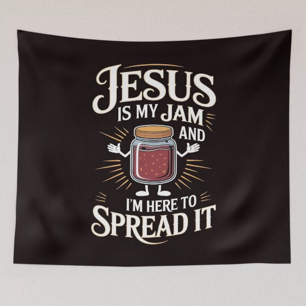 Item preview, Jesus Is My Jam and I`m Here to Spread It – Bible Verse Inspired Fun designed and sold by Redgiant87x.