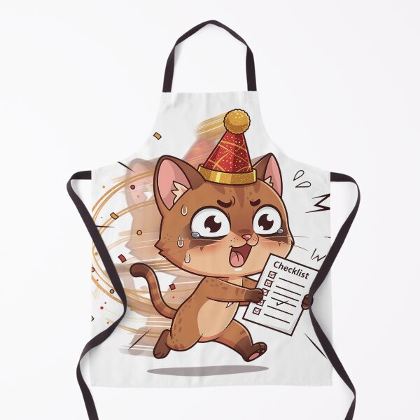 Item preview, Abyssinian Cat Speed Resolution New Year Chibi Funny Fast Cat Sarcastic Holiday designed and sold by GiftsForge.