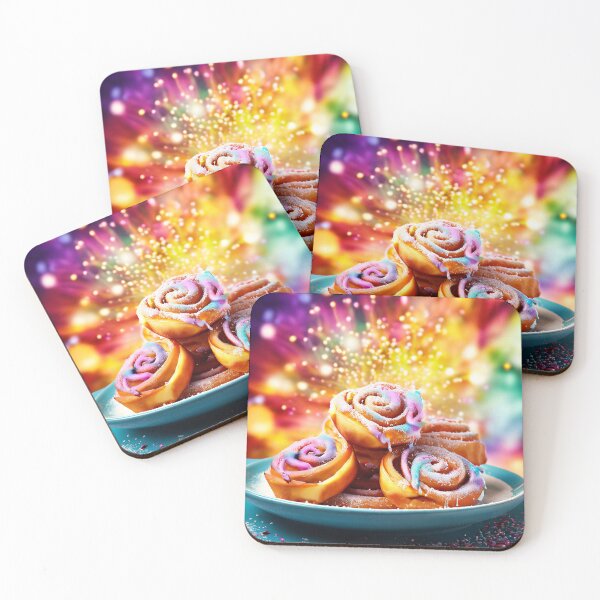 Item preview, Colorful cinnamon rolls, festively illuminated designed and sold by Mianku | Für das Leben.