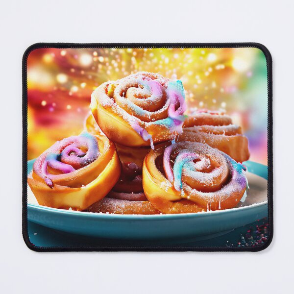 Item preview, Colorful cinnamon rolls, festively illuminated designed and sold by Mianku | Für das Leben.