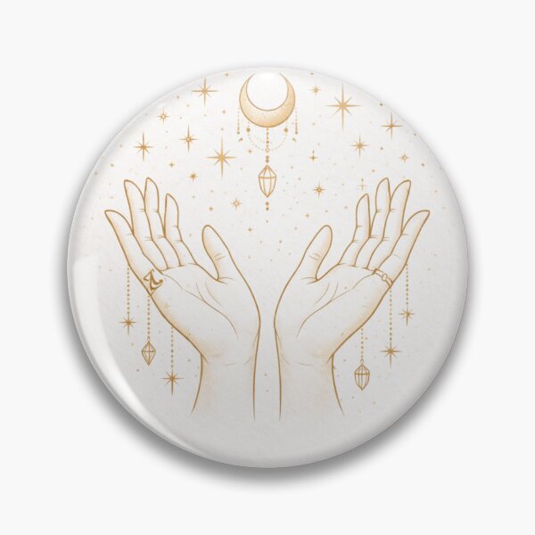 Item preview, Moon Magic Hands – Boho Celestial Crystal Art designed and sold by PunchDrop.