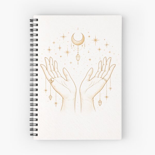 Item preview, Moon Magic Hands – Boho Celestial Crystal Art designed and sold by PunchDrop.