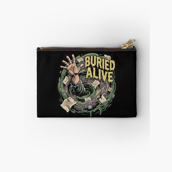 Item preview, Buried Alive | Drowning in Work & Office Burnout Art designed and sold by GhostMode404.
