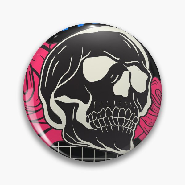 Item preview, Deathless Skull Pink Roses Vaporwave Aesthetic designed and sold by BetOova.