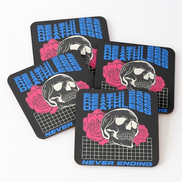 Item preview, Deathless Skull Pink Roses Vaporwave Aesthetic designed and sold by BetOova.