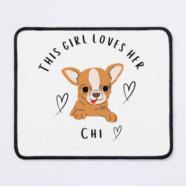 Item preview, This Girl Loves Her Chi - Black Text designed and sold by AndysTeeShop.