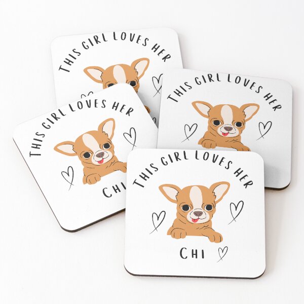 Item preview, This Girl Loves Her Chi - Black Text designed and sold by AndysTeeShop.