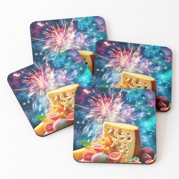 Item preview, Cheese and fruit under fireworks designed and sold by Mianku | Für das Leben.
