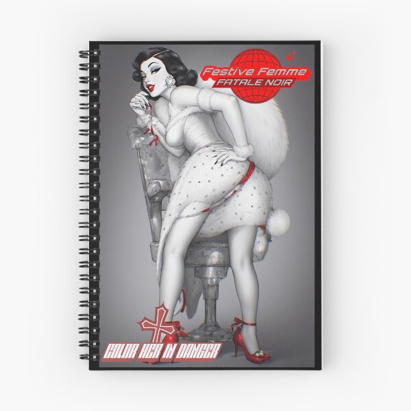Item preview, Festive Femme Fatale Noir – Color Her in Danger designed and sold by Mark Mentzer.