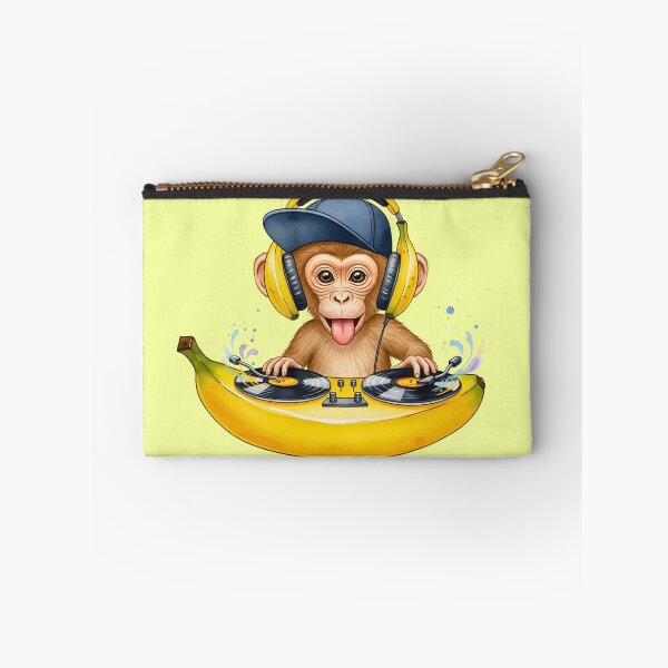 Item preview, Cute Monkey DJ Illustration, Kawaii Monkey with Headphones, Fun Animal Art for Stickers, Apparel & Gifts designed and sold by Mido tee art shop.