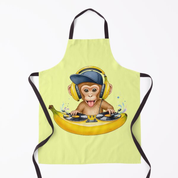 Item preview, Cute Monkey DJ Illustration, Kawaii Monkey with Headphones, Fun Animal Art for Stickers, Apparel & Gifts designed and sold by Mido tee art shop.