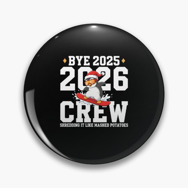 Item preview, Bye 2025 Hello 2026 Crew, Funny New Year Penguin Snowboard Shirt Gift, NYE Party Humor Winter Graphic Tee designed and sold by saloui.