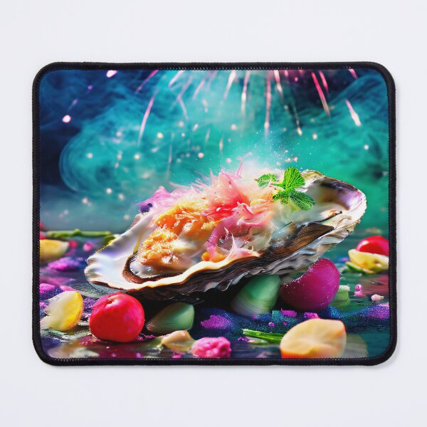 Item preview, Culinary oysters delicacy under fireworks designed and sold by Mianku | Für das Leben.