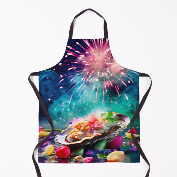 Item preview, Culinary oysters delicacy under fireworks designed and sold by Mianku | Für das Leben.