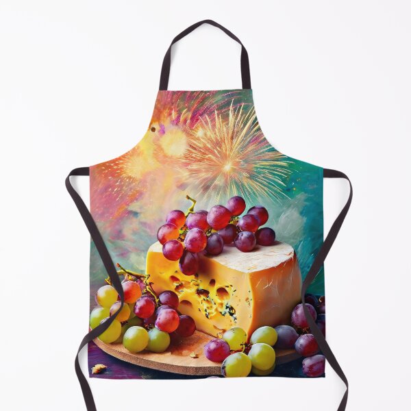 Item preview, Cheese and grapes under fireworks designed and sold by Mianku | Für das Leben.