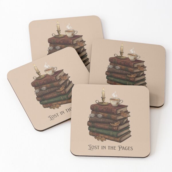 Item preview, Dark Academia Book Stack - Lost in the Pages Vintage Aesthetic designed and sold by Design_Your_Day.
