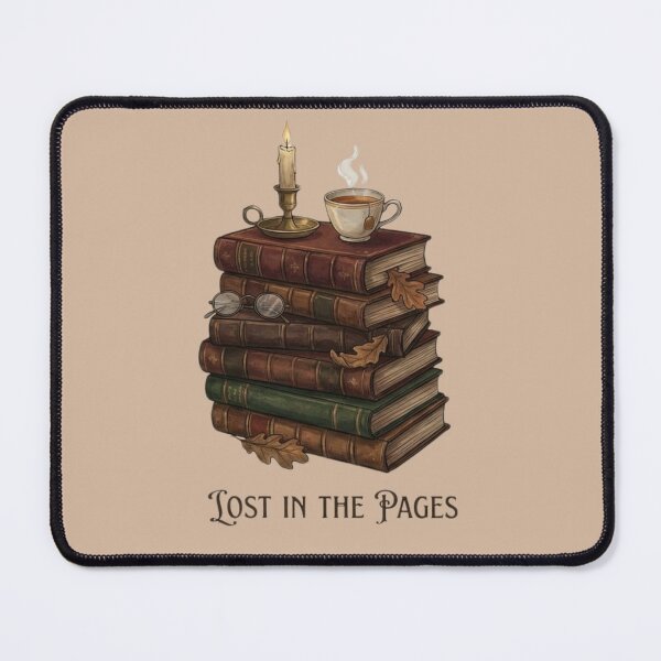 Item preview, Dark Academia Book Stack - Lost in the Pages Vintage Aesthetic designed and sold by Design_Your_Day.