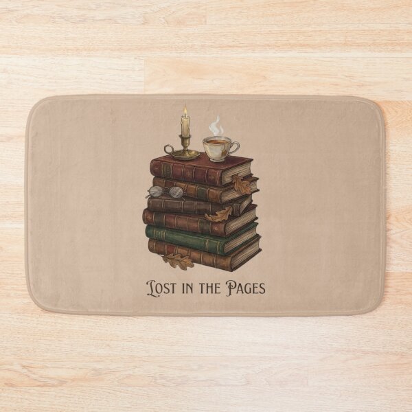 Item preview, Dark Academia Book Stack - Lost in the Pages Vintage Aesthetic designed and sold by Design_Your_Day.