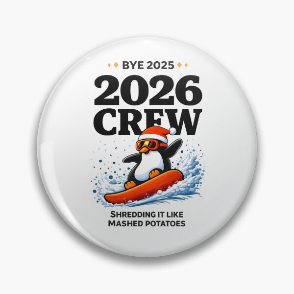 Item preview, Funny New Years Shirt, Bye 2025 Hello 2026 Crew Penguin Snowboard, Winter Humor Graphic Tee designed and sold by saloui.