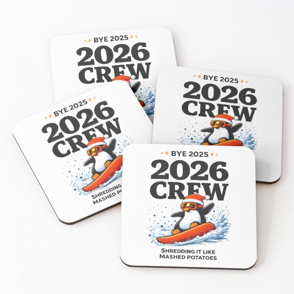 Item preview, Funny New Years Shirt, Bye 2025 Hello 2026 Crew Penguin Snowboard, Winter Humor Graphic Tee designed and sold by saloui.