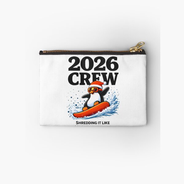 Item preview, Funny New Years Shirt, Bye 2025 Hello 2026 Crew Penguin Snowboard, Winter Humor Graphic Tee designed and sold by saloui.
