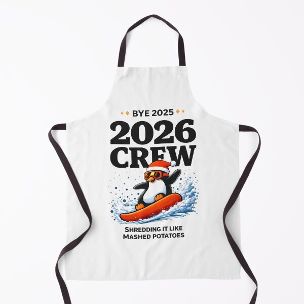 Item preview, Funny New Years Shirt, Bye 2025 Hello 2026 Crew Penguin Snowboard, Winter Humor Graphic Tee designed and sold by saloui.