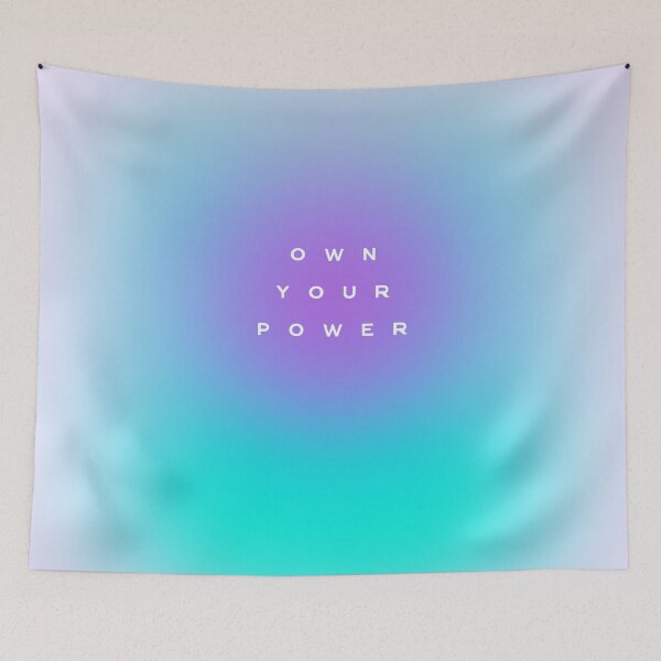 Item preview, Own Your Power Empowering Women Minimal Gradient blue designed and sold by Dominiquevari.
