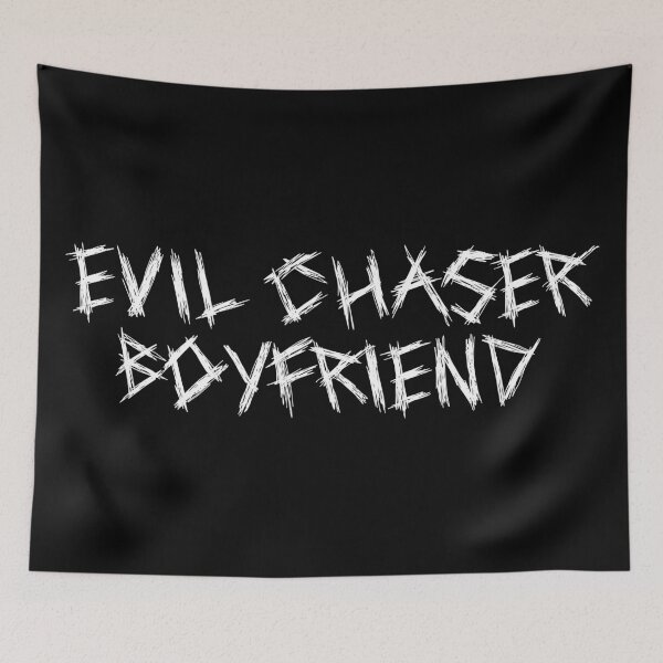 Item preview, White Evil Chaser Boyfriend designed and sold by Stupid Sluts Club.