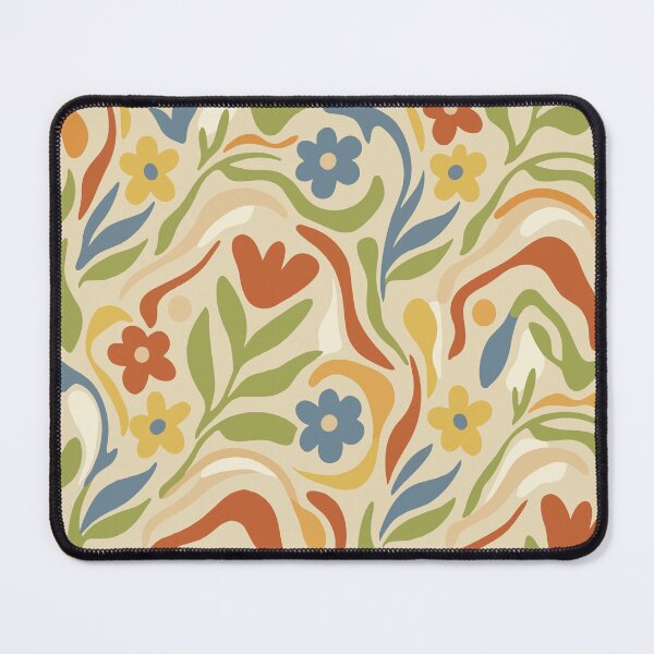 Item preview, Retro Groovy Botanical Garden | Abstract Earth Tone Floral Pattern designed and sold by DeeLulu.