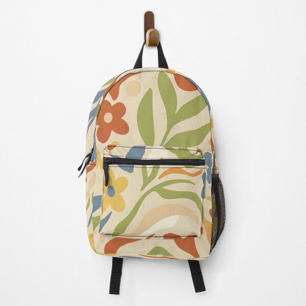 Item preview, Retro Groovy Botanical Garden | Abstract Earth Tone Floral Pattern designed and sold by DeeLulu.