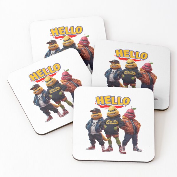 Item preview, Stylish Cartoon Fruit Characters designed and sold by Modern-Tropical.