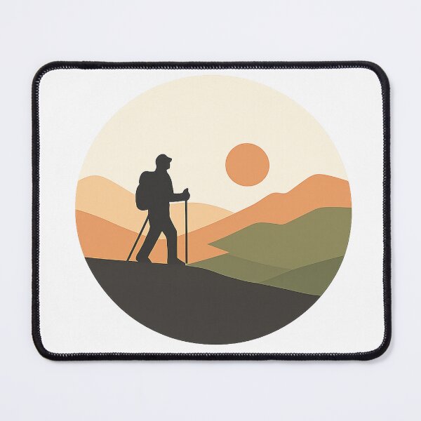 Item preview,  Lone Hiker Circular Emblem designed and sold by Fernova.