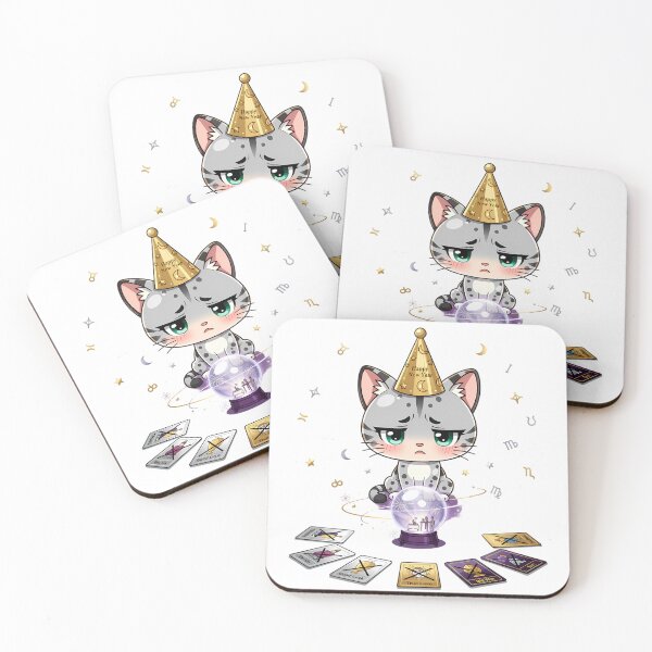 Item preview, Egyptian Mau Cat Mystical Miss New Year Chibi Funny Spotted Cat Sarcastic Holiday designed and sold by GiftsForge.