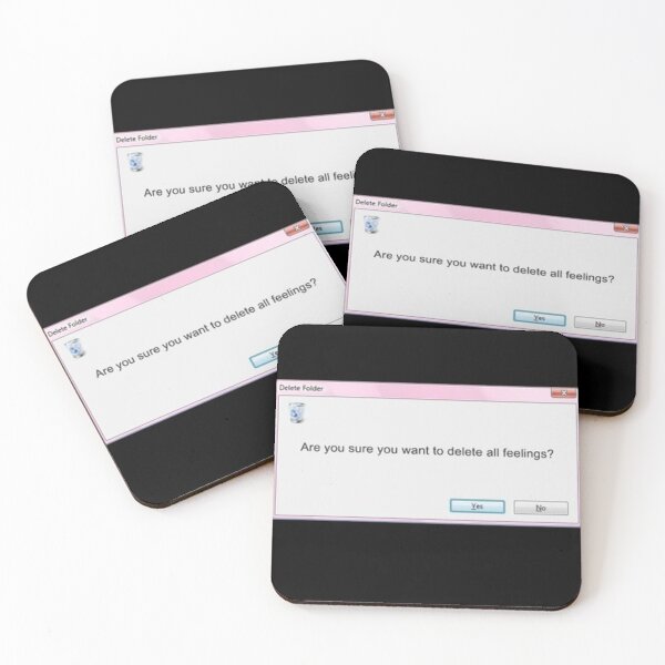 Item preview, Are You Sure You Want to Delete All Feelings?  designed and sold by velvetskyco.