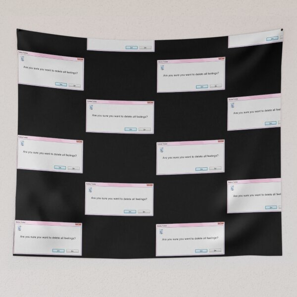 Item preview, Are You Sure You Want to Delete All Feelings?  designed and sold by velvetskyco.
