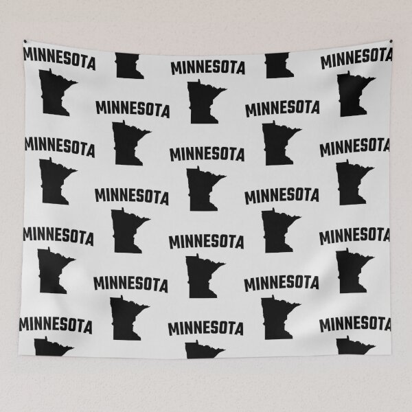 Item preview, Minnesota State Map Silhouette - Classic Black Typography Design designed and sold by mashmosh.
