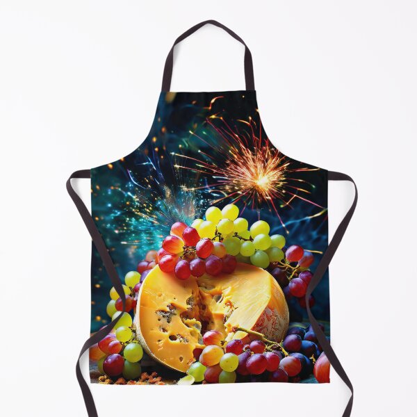 Item preview, Cheese, grapes and festive fireworks designed and sold by Mianku | Für das Leben.