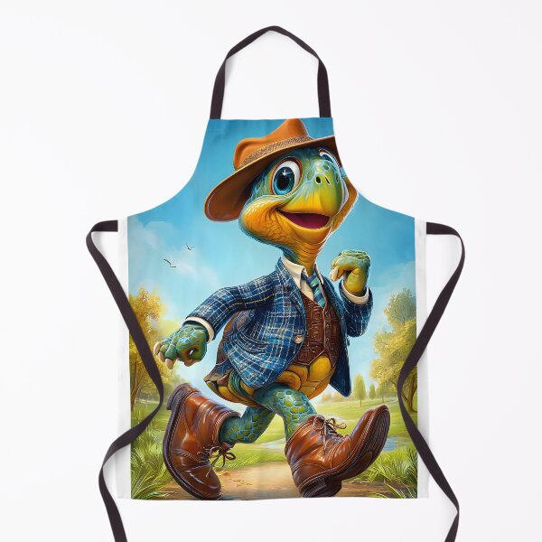 Item preview, Charming Turtle in Stylish Outfit Walking Cheerfully designed and sold by Artessie.